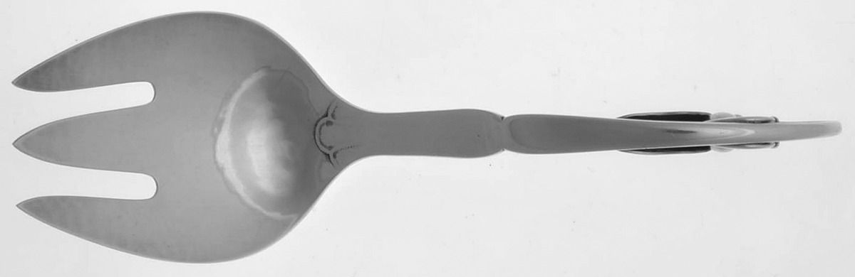 Ornamental Items (Sterling) Solid Compote Serving Fork by Georg Jensen (Denmark)-1