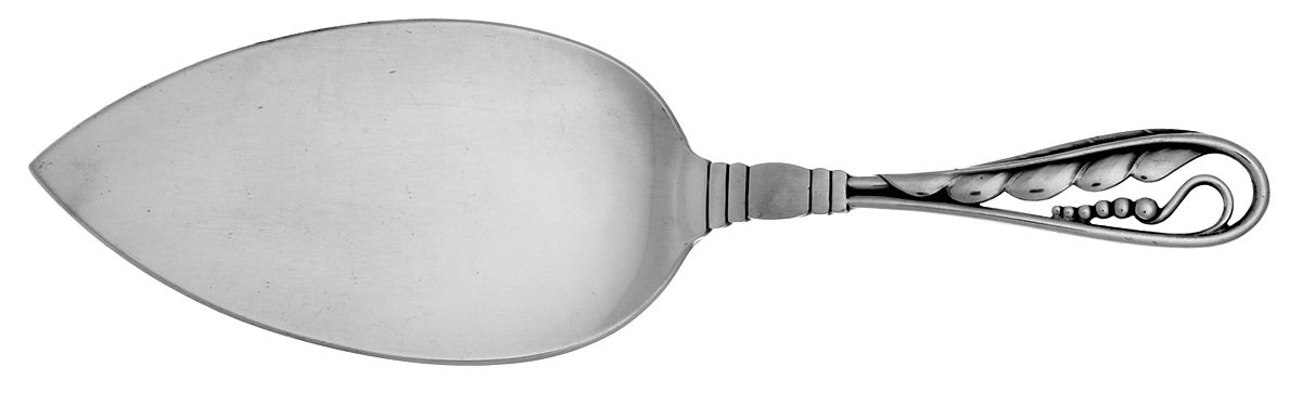 Ornamental Items (Sterling) Solid Pastry Server by Georg Jensen (Denmark)-1