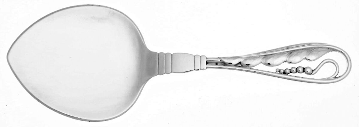 Ornamental Items (Sterling) Pastry Server Solid Very Small by Georg Jensen (Denmark)-1