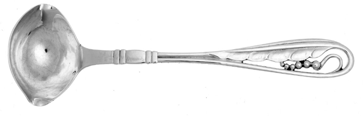 Ornamental Items (Sterling) Ladle-Cream/Solid Piece-Small by Georg Jensen (Denmark)-1