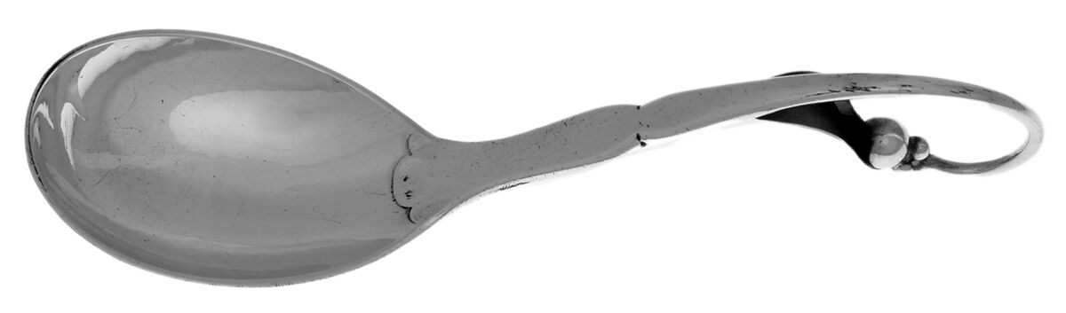 Ornamental Items (Sterling) Relish Spoon by Georg Jensen (Denmark)-1