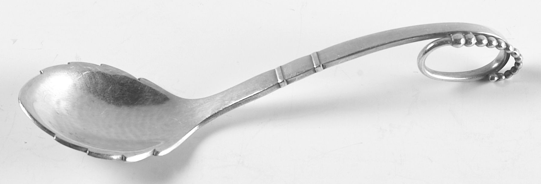 Ornamental Items (Sterling) Sugar Spoon by Georg Jensen (Denmark)-1