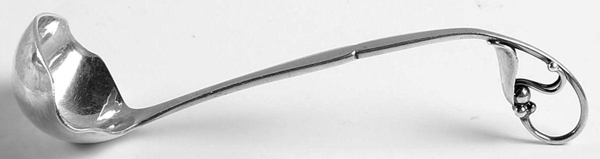 Ornamental Items (Sterling) Ladle-Cream/Solid Piece-Small by Georg Jensen (Denmark)-1