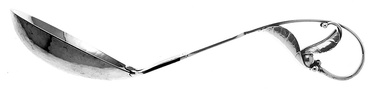 Ornamental Items (Sterling) Sauce Ladle, Solid Piece by Georg Jensen (Denmark)-1