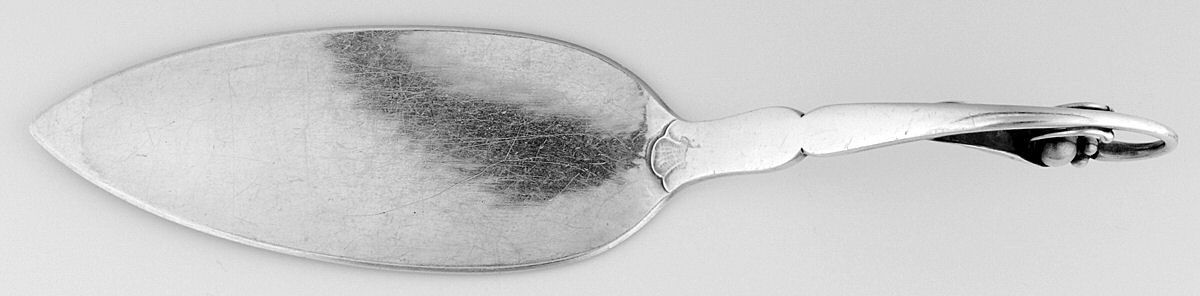 Ornamental Items (Sterling) Cake Server, Solid Piece by Georg Jensen (Denmark)-1