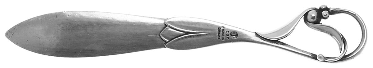 Ornamental Items (Sterling) Letter Opener Solid Piece by Georg Jensen (Denmark)-1