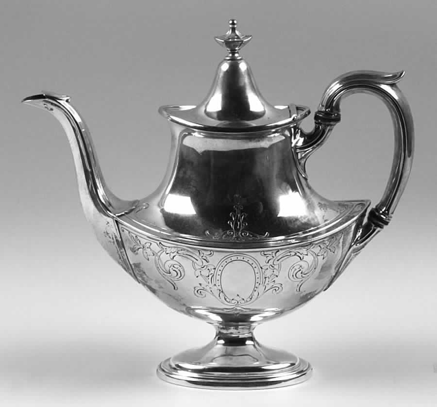 Portsmouth-Engraved (Sterling, 1918, Hollowware) Coffee Pot by Gorham Silver-1