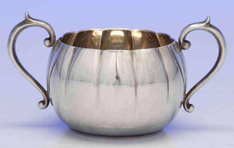 Jack Shepard (Sterling, Hollowware) Mini Open Sugar Bowl by Gorham Silver-1
