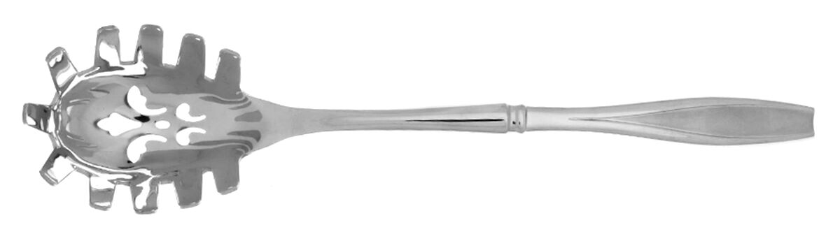 Tulip Frosted (Stainless) Pasta Server with Stainless Bowl HC by Gorham Silver-1
