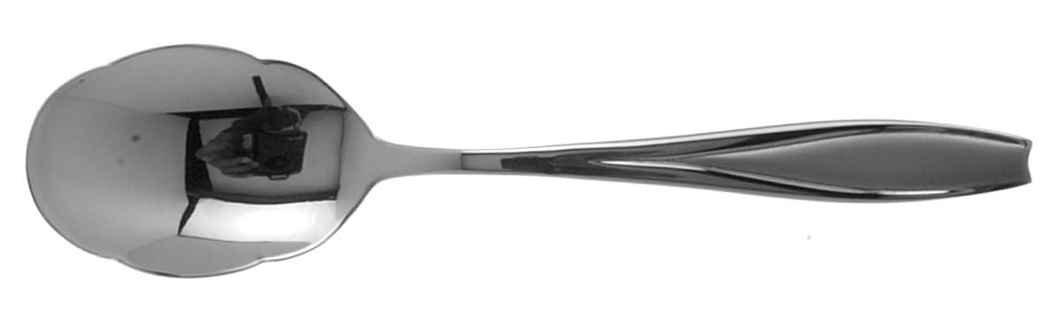 Tulip Frosted (Stainless) Sugar Shell Spoon by Gorham Silver-1