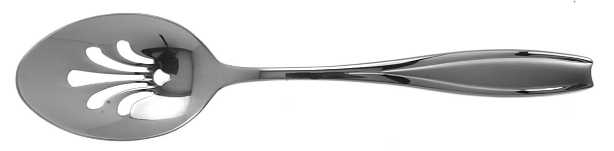 Tulip Frosted (Stainless) Pierced Tablespoon (Serving Spoon) by Gorham Silver-1