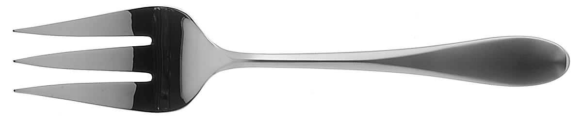 Studio Frosted (Stainless) Medium Solid Cold Meat Serving Fork by Gorham Silver-1