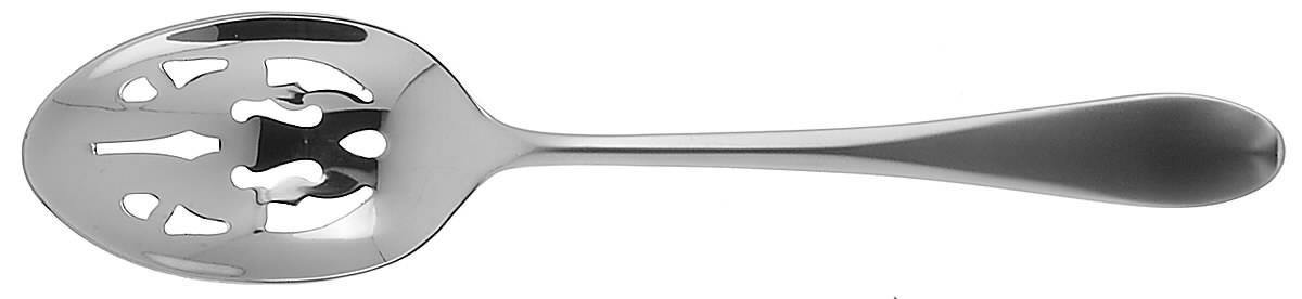 Studio Frosted (Stainless) Pierced Tablespoon (Serving Spoon) by Gorham Silver-1