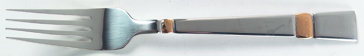 Madera Gold (Stainless, Gold Accent) Fork by Gorham Silver-1