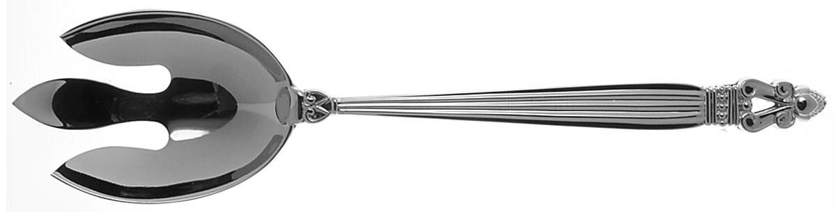 Olde Copenhagen (SILVERPLATE) Solid Salad Serving Fork by Godinger-1