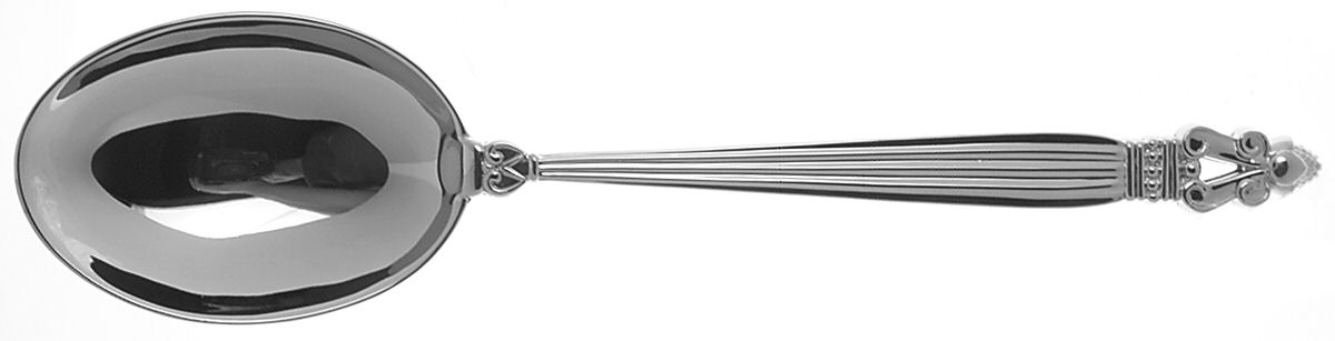 Olde Copenhagen (SILVERPLATE) Solid Salad Serving Spoon by Godinger-1