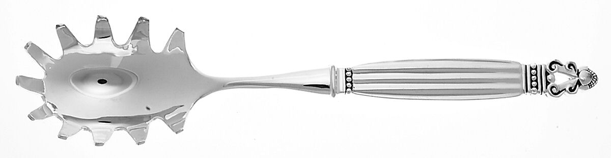 Olde Copenhagen (SILVERPLATE) Pasta Server with Stainless Bowl by Godinger-1
