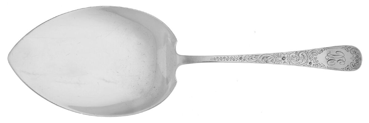 Covington-Engraved (Sterling, 1914) Large Solid Pie Knife by Gorham Silver-1