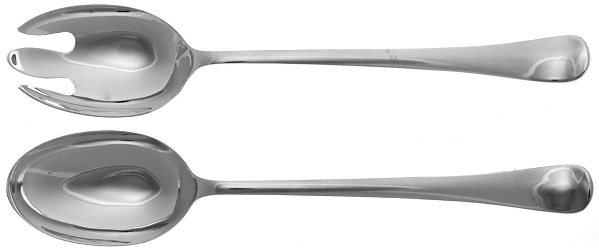 Georgian (SILVERPLATE) Large Solid Serving Set by Gerity-1