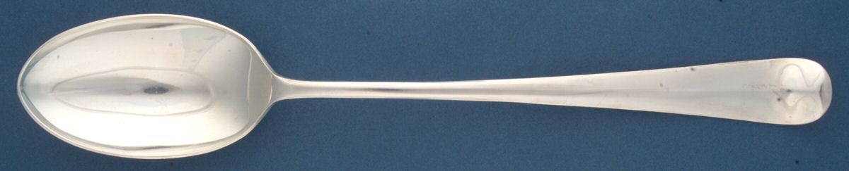 Georgian (SILVERPLATE) Large Solid Serving Spoon by Gerity-1