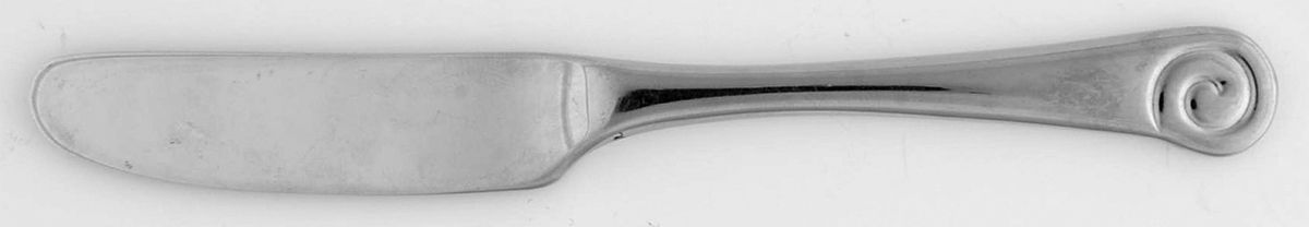 Ammonite (Stainless) Flat Handle Butter Spreader by Ginkgo-1