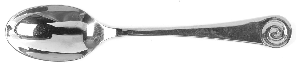 Ammonite (Stainless) Solid Serving Spoon by Ginkgo-1