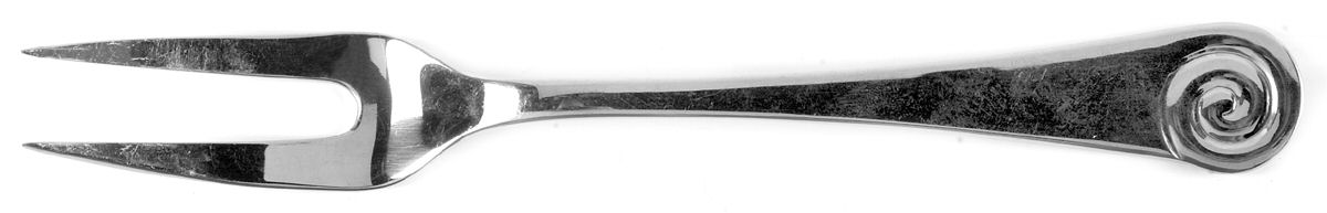 Ammonite (Stainless) Large Solid Cold Meat Serving Fork by Ginkgo-1