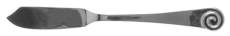 Ammonite (Stainless) Flat Handle Master Butter Knife by Ginkgo-1