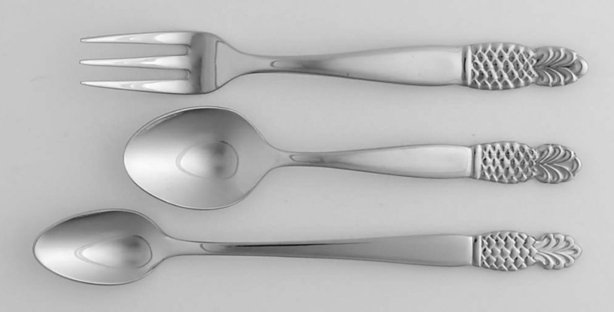 Pineapple (Stainless) (3 Pc) Baby Set (DEM, CF, INS) by Ginkgo-1