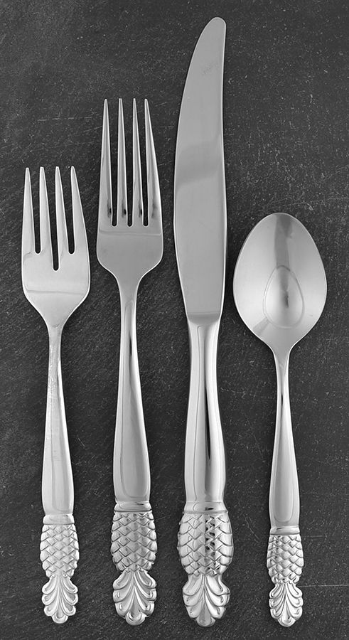 Pineapple (Stainless) 4 Piece Place Setting by Ginkgo-1