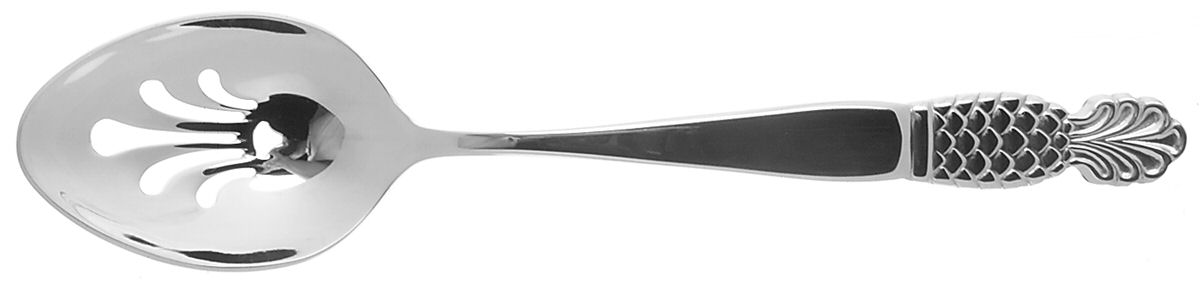 Pineapple (Stainless) Pierced Solid Serving Spoon by Ginkgo-1