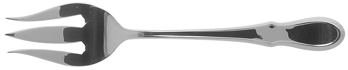 Celine (Stainless) Large Solid Cold Meat Serving Fork by Ginkgo-1