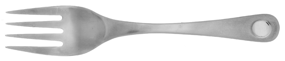 Disc (Stainless) Medium Solid Cold Meat Serving Fork by Ginkgo-1