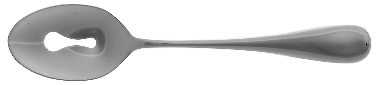 Firenze (Stainless) Pierced Solid Serving Spoon by Ginkgo-1