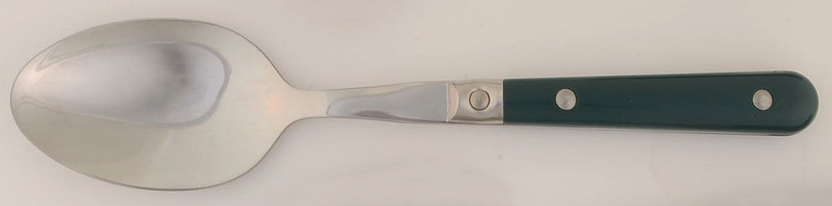 Le Prix-Green (Stainless) Solid Serving Spoon by Ginkgo-1