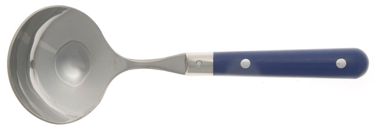 Le Prix-Blue (Stainless) Solid Gravy Ladle by Ginkgo-1