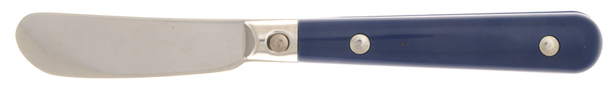 Le Prix-Navy Blue (Stainless) Butter Spreader Hollow Hdl-Paddle/Stainless Blade by Ginkgo-1
