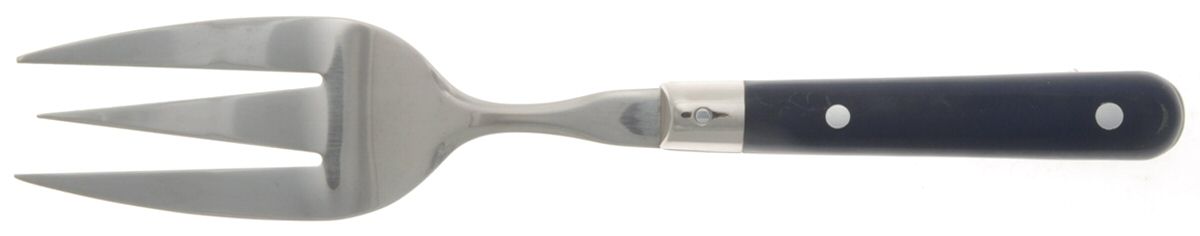 Le Prix-Navy Blue (Stainless) Medium Solid Cold Meat Serving Fork by Ginkgo-1