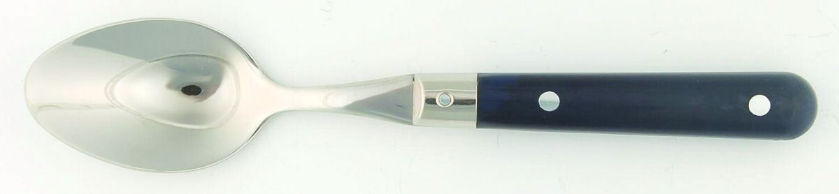 Le Prix-Navy Blue (Stainless) Place/Oval Soup Spoon by Ginkgo-1