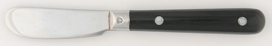 Le Prix-Black (Stainless) Butter Spreader Hollow Hdl-Paddle/Stainless Blade by Ginkgo-1