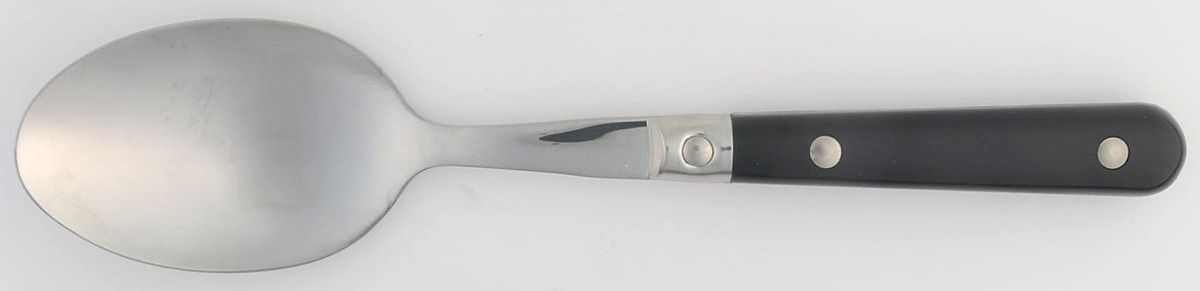 Le Prix-Black (Stainless) Solid Serving Spoon by Ginkgo-1