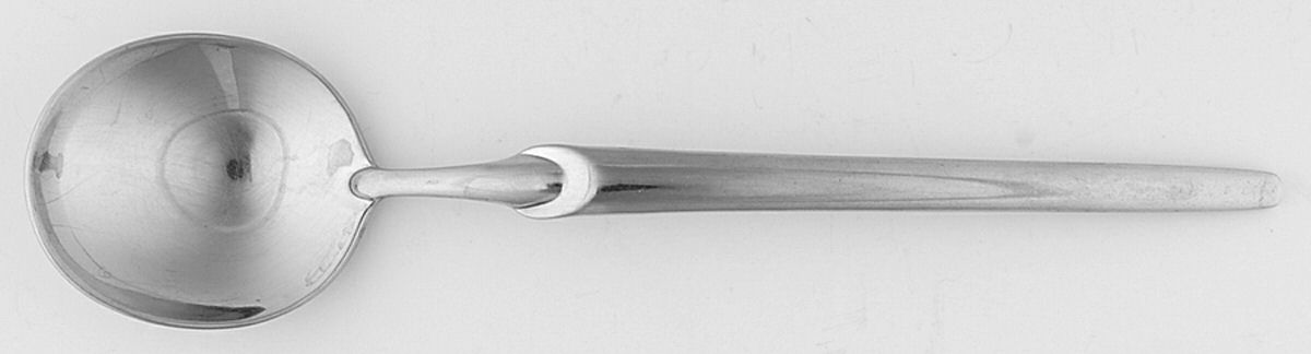 Tulip (Stainless) Place/Oval Soup Spoon by Gibson-1
