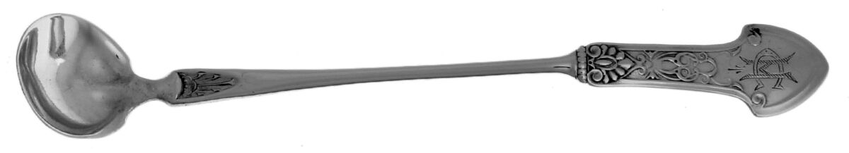 Corinthian (Sterling, 1872) Mustard Spoon by Gorham Silver-1