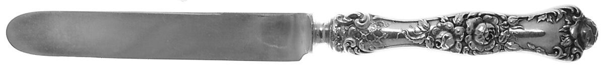 American Beauty (Sterling, 1896, Monograms) Blunt Hollow Knife with Bolster by George W Shiebler-1