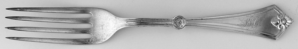 Rosette (Sterling, 1868) Fork by Gorham Silver-1