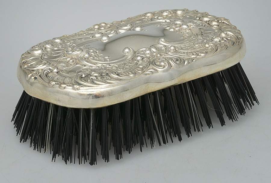 Victorian-Chased (Sterling, Hollowware) Clothes Brush by Gorham Silver-1