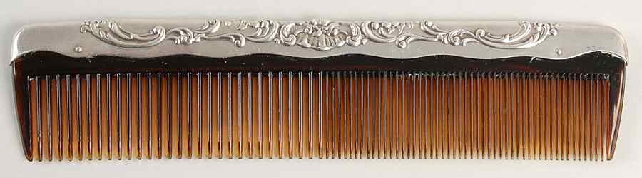 Victorian-Chased (Sterling, Hollowware) Comb by Gorham Silver-1