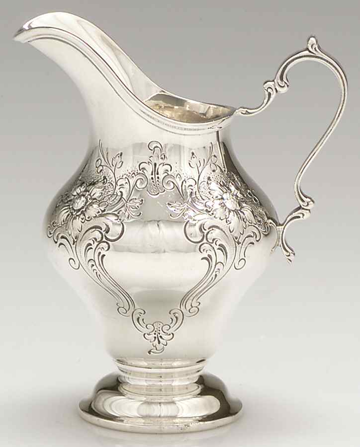 Victorian-Chased (Sterling, Hollowware) Mini Creamer by Gorham Silver-1
