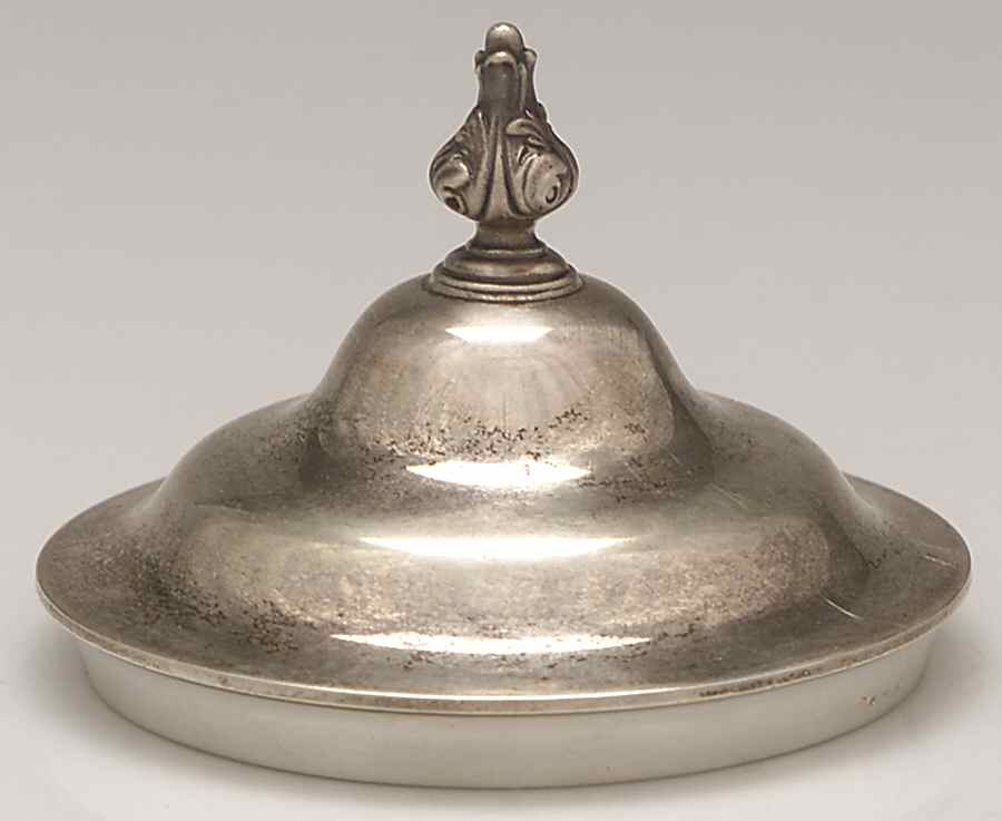 Victorian-Chased (Sterling, Hollowware) Lid for Sugar Bowl by Gorham Silver-1