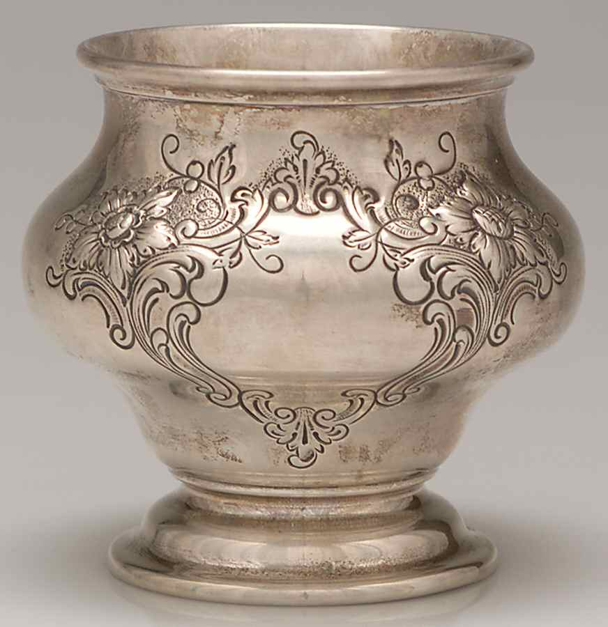 Victorian-Chased (Sterling, Hollowware) Waste Bowl by Gorham Silver-1